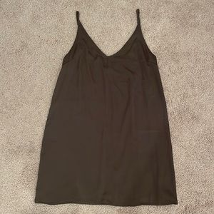 Army Green Tank Slip Dress